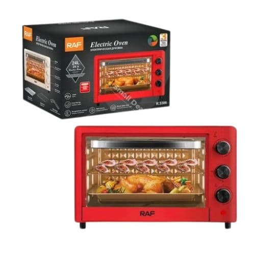 Four Électrique RAF R.5306, 1200W Compact et Polyvalent 24L Garantie 6 Mois